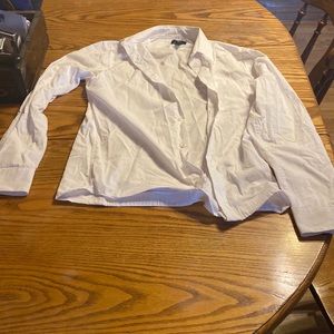 White shirt just needs to be ironed